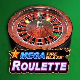 Mega Fire Blaze Roulette online game logo by Playtech on betsixty.eu